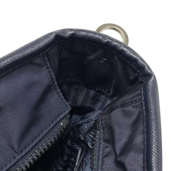 PRADA - Navy Nylon Leather Business Bag 590-061625 - Picture 9 of 14